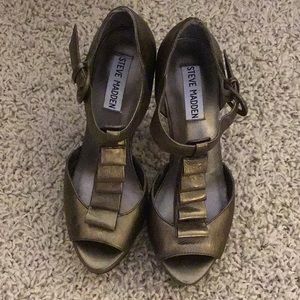 Steve Madden metallic leather